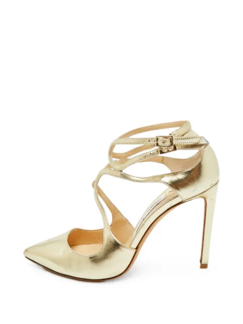 Jimmy Choo Pre-Owned Lancer heeled sandals Gold 1379971