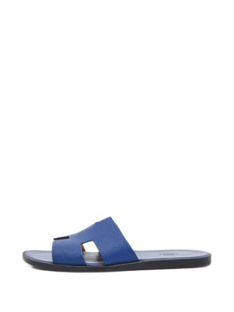 Hermès Pre-Owned Izmir H cutout sandals Blue 1386982
