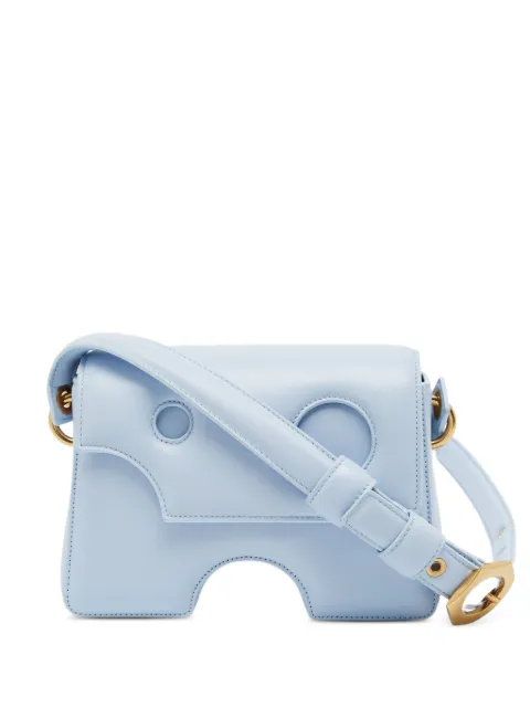 Off-White Pre-Owned Burrow 22 cut-out leather shoulder bag Blue 1386551