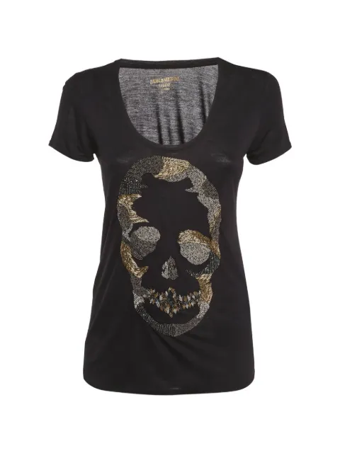 Zadig&Voltaire skull bead-embellished T-shirt Black 1347111