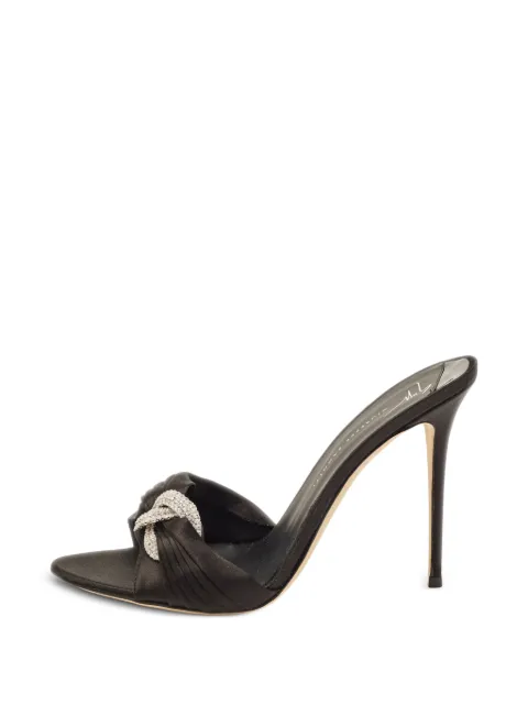 Giuseppe Zanotti Vintage crystal-embellished heeled sandals Black 1386999