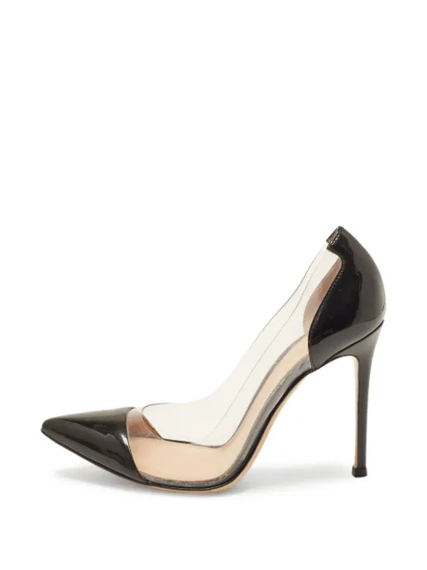 Gianvito Rossi Plexi leather pumps Black 1397421