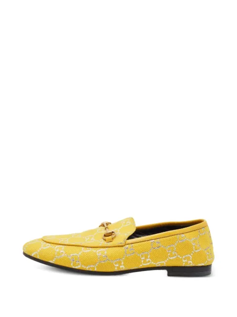 Gucci Pre-Owned Jordaan Horsebit loafers Yellow 1403467