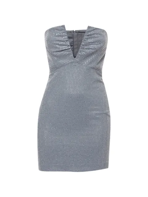 Roland Mouret diamante-embellished strapless mini dress Grey 1396872