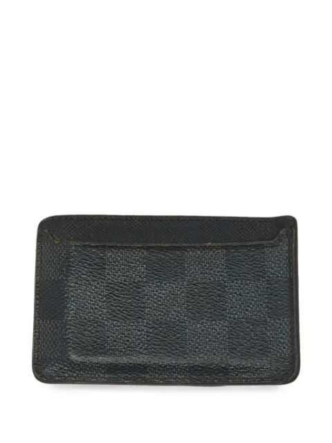 Louis Vuitton Pre-Owned Neo Porte Cartes Damier Graphite card holder Black 1385957