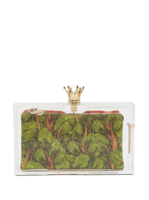 Charlotte Olympia Pandora Crown clutch bag White 1397988