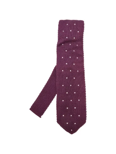 Tom Ford Vintage polka-dot silk tie Purple 1401520