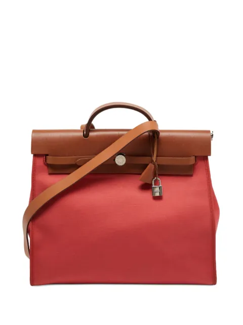 Hermès Pre-Owned 2010 39 Herbag Zip tote bag Orange 1383705