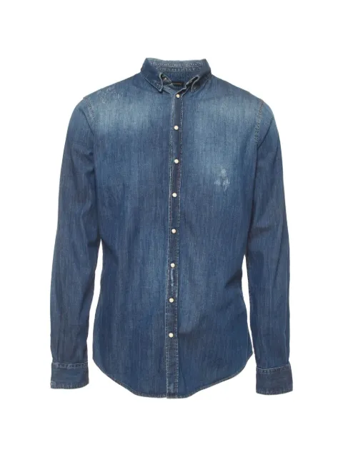 DSQUARED2 distressed-details denim shirt Blue 1384496