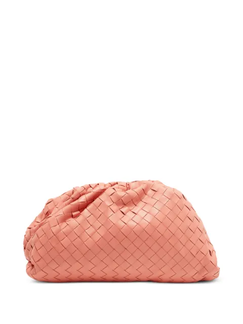 Bottega Veneta Pre-Owned The Pouch Intrecciato clutch bag Pink 1389934