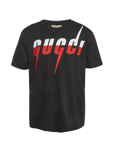 Gucci Pre-Owned Blade logo-print T-shirt Black 1387088
