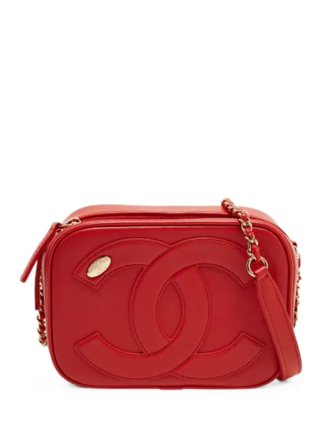 CHANEL Pre-Owned 2018-2019 CC Mania camera bag Red 1389877