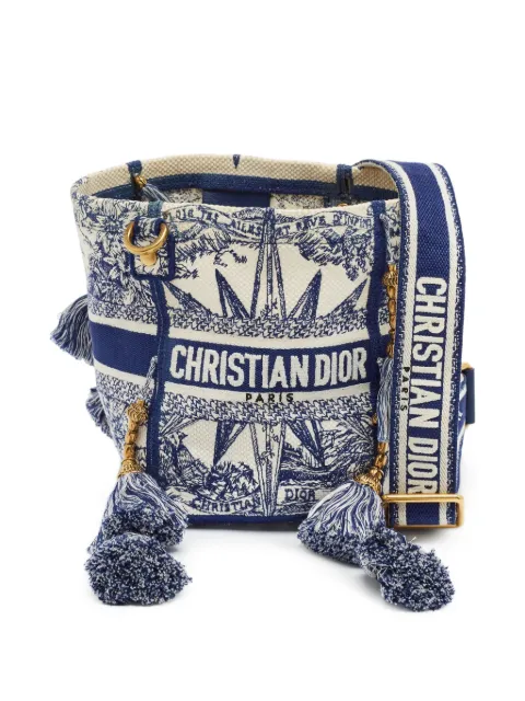 Christian Dior Pre-Owned 2022 small D-Bubble Rêve d'Infini bucket bag Blue 1401655