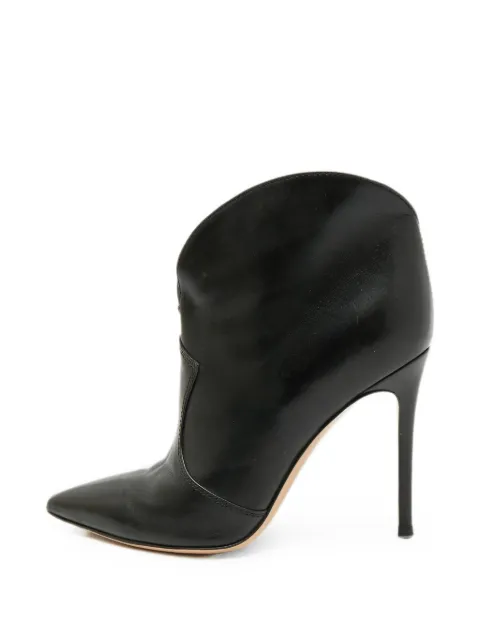 Gianvito Rossi Mable pointed-toe ankle boots Black 1383595