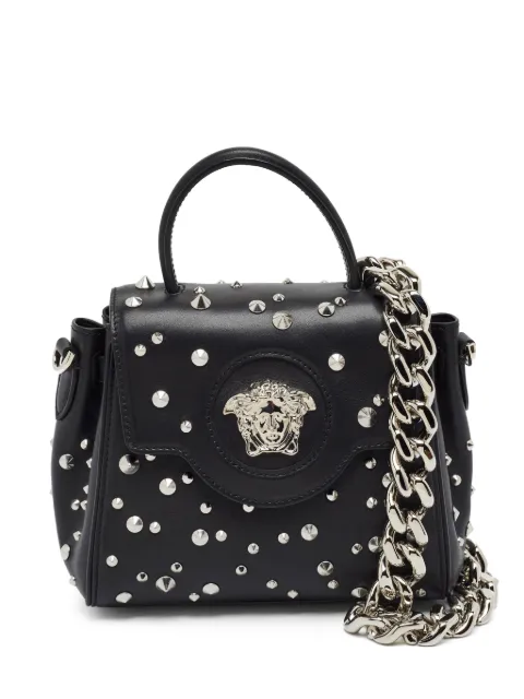 Versace Pre-Owned La Medusa studded tote bag Black 1399043