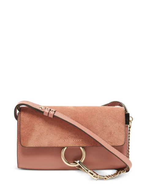 Chloé Pre-Owned Faye ring-detail crossbody bag Pink 1391909