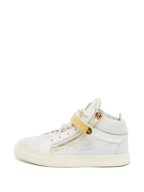 Giuseppe Zanotti Vintage Coby croc-embossed sneakers White 1370861