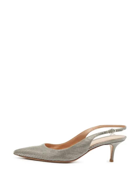Gianvito Rossi pointed slingback pumps Grey 1388572
