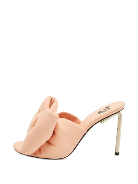 Off-White Pre-Owned padded-bow heeled sandals Pink 1387021