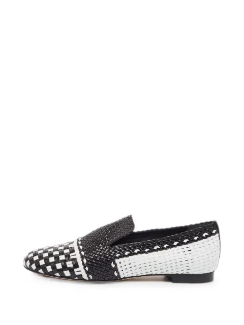 Stuart Weitzman Riviera woven loafers Black 1383323