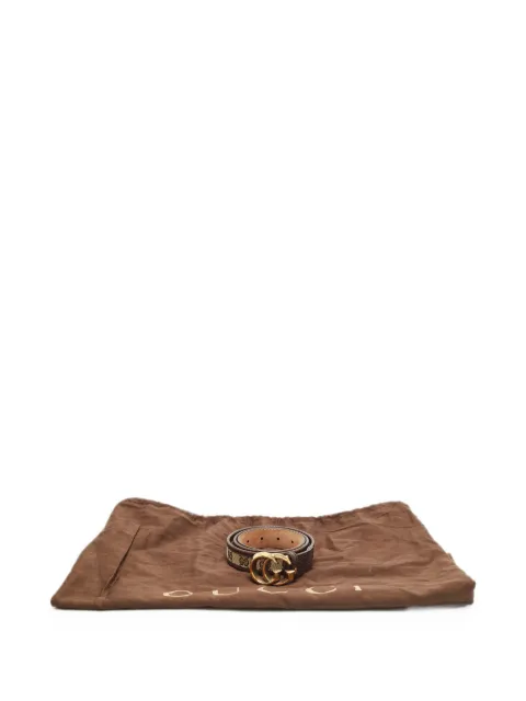 Gucci Pre-Owned Double G buckle belt Brown 1382065