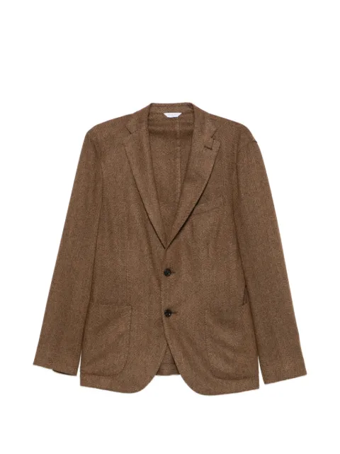 Boglioli herringbone wool blazer Brown FB3401N1302J