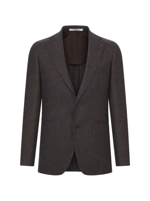 Tagliatore notched-lapel single-breasted blazer Brown 1SVS22AAINO060109U26I072