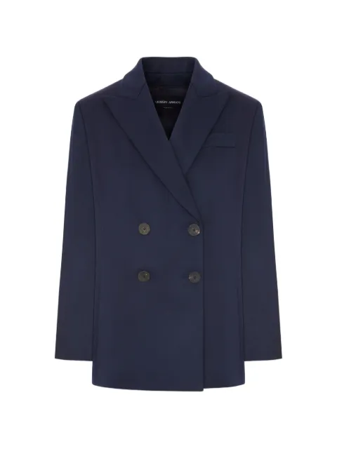 Giorgio Armani double-breasted wool blazer Blue GW004392TE10936