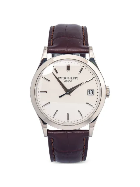 Patek Philippe Pre-Owned Calatrava 38mm watch Neutrals 5296G