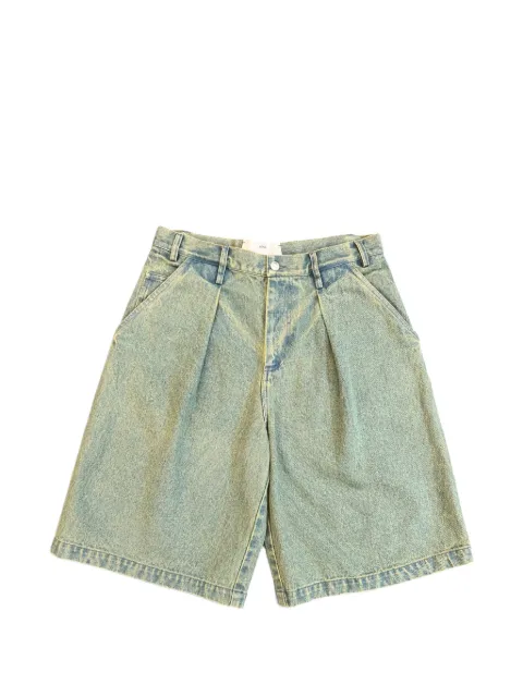 Song For The Mute Super Baggy pleated shorts Blue 262MST058WDNMBLU