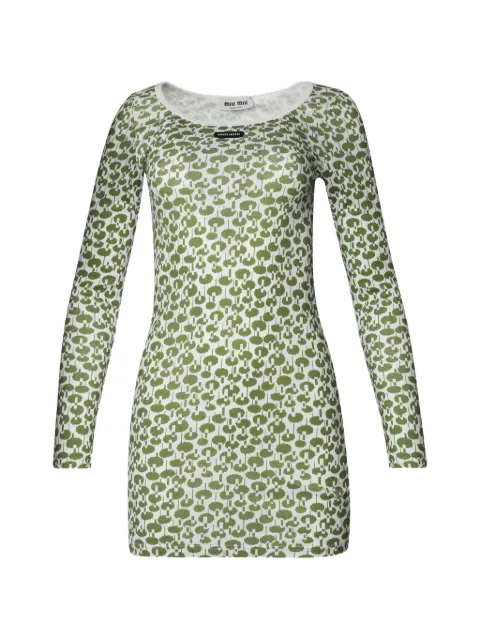 Miu Miu costina flowers dress Neutrals MJA925SOOO19UX