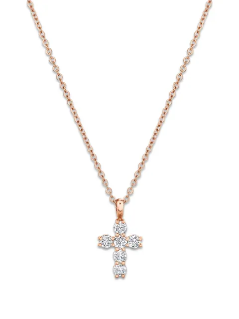 Anita Ko diamond cross necklace Pink AKNCRS