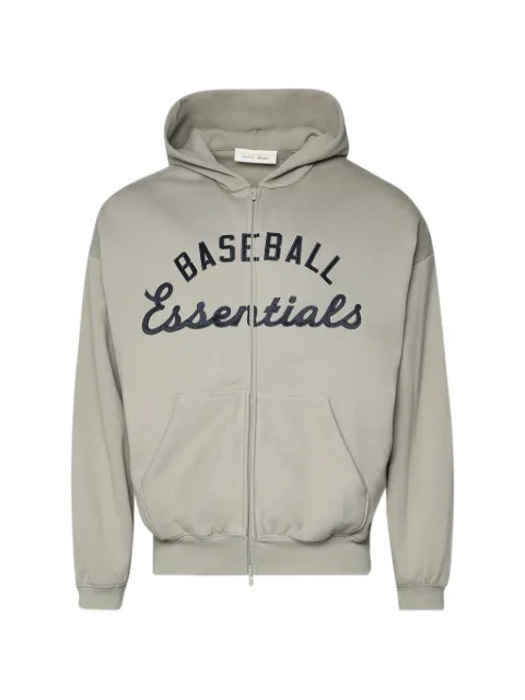 FEAR OF GOD ESSENTIALS MLB full zip sport hoodie Grey RW00253