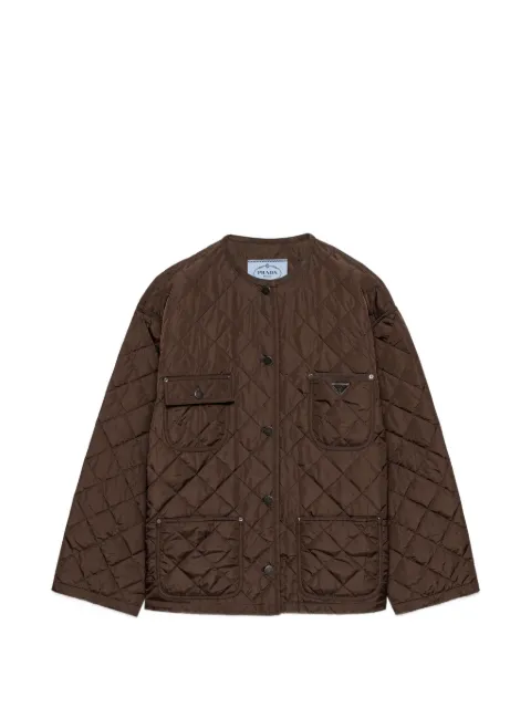Prada lightweight, quilted Re-Nylon jacket Brown 29B357SOOO1WQ9