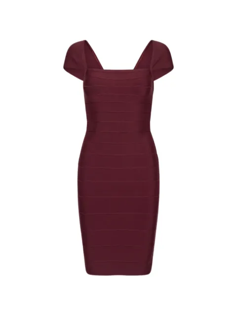 ROTATE BIRGER CHRISTENSEN midi fitted knit dress dark red Red 1169212734