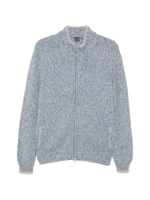 Fedeli long-sleeve zip-fastening cardigan Blue MU006277