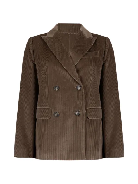 Weekend Max Mara double-breasted corduroy jacket Brown 2625046012600