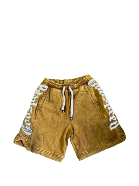 GODSPEED Courtside logo-print shorts Yellow GS610