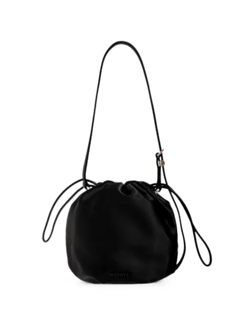 ROTATE BIRGER CHRISTENSEN sequin-embellished floral-applique bucket bag Black 1169540100