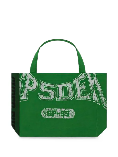 SP5DER Superfive logo-print tote bag Green SP5DER586