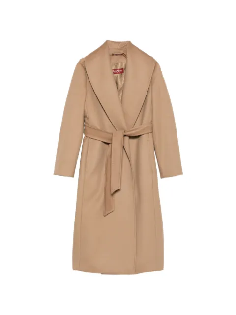 Max Mara belted shawl-collar coat Neutrals 2626016202000