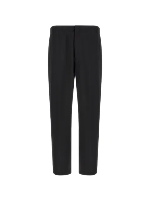 Lardini elasticated-waistband straight-leg trousers Black ACVICECN64414