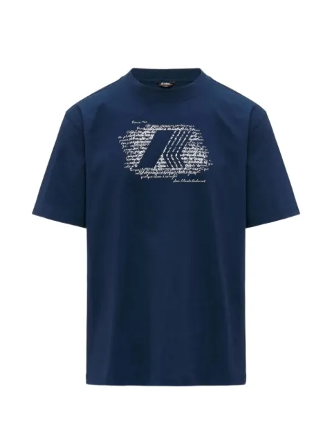 K-Way graphic-print crew-neck T-shirt Blue K71357WB67