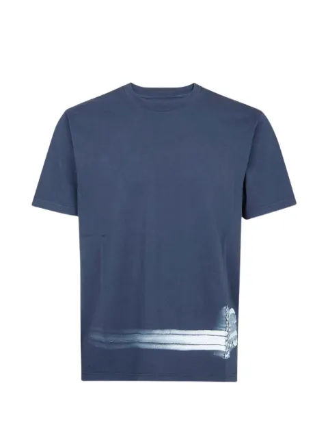 C.P. Company hand-painted logo-embroidered T-shirt Blue 20CMTS293A005431G809