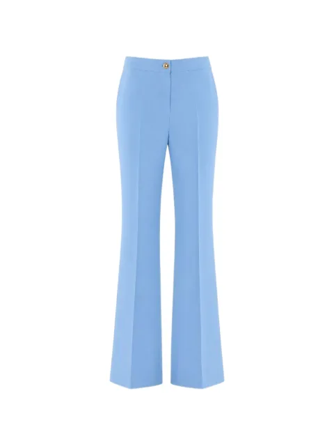 Nenette jewel-button flared trousers Blue 41BBESCAPEAZ