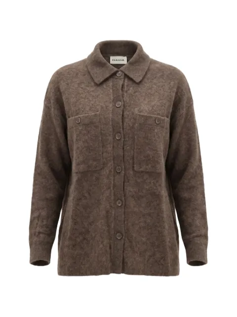 P.A.R.O.S.H. brushed button-up cardigan Brown LYAKD530558