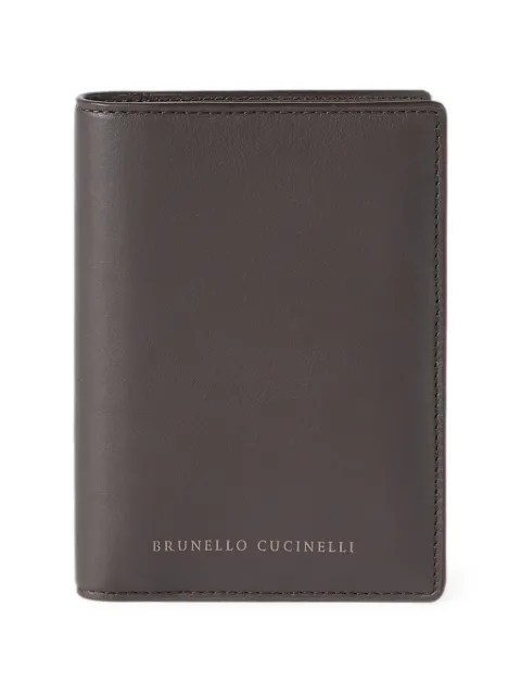 Brunello Cucinelli leather passport holder Brown MWTKM2720C8279