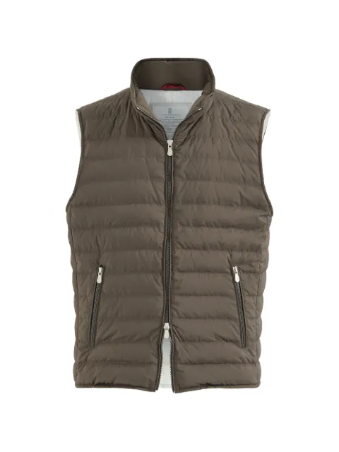 Brunello Cucinelli quilted gilet Brown MV4081797CTB42