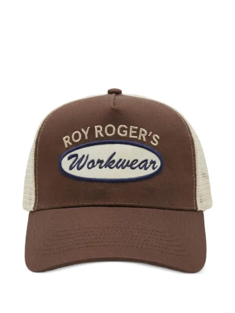 Roy Rogers Workwear logo-patch baseball cap Brown RRW062CS13XXXXC0695
