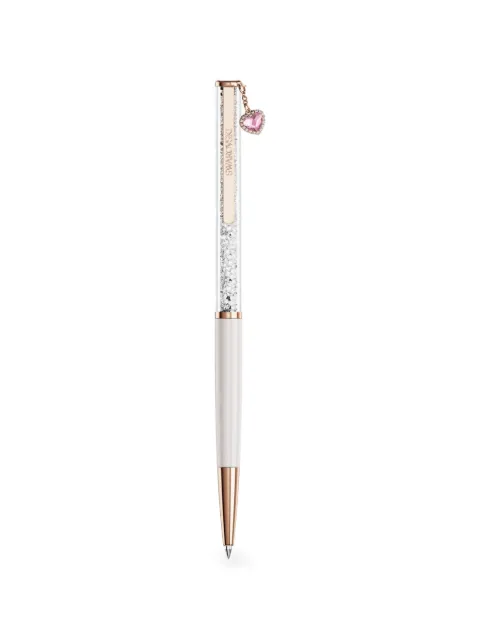 Swarovski crystal-embellished heart-pendant pen White 5732990
